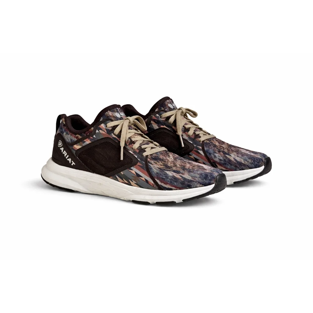 Ariat Women’s Fuse Sneakers Southwest Aztec Print Running Shoes Sz 8B Western - Picture 1 of 10